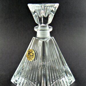 NIB RCR "ROYAL CRYSTAL ROCK" LEAD CRYSTAL GLASS PARFUME BOTTLE